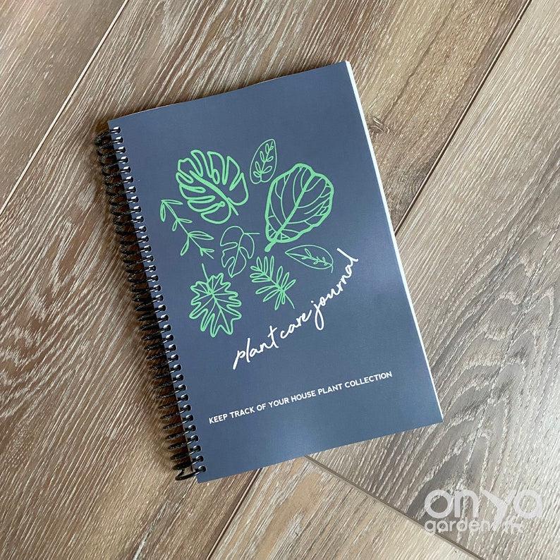 Plant Care Journal, Track your Plant Collection, Spiral Bound Plant Tr ...